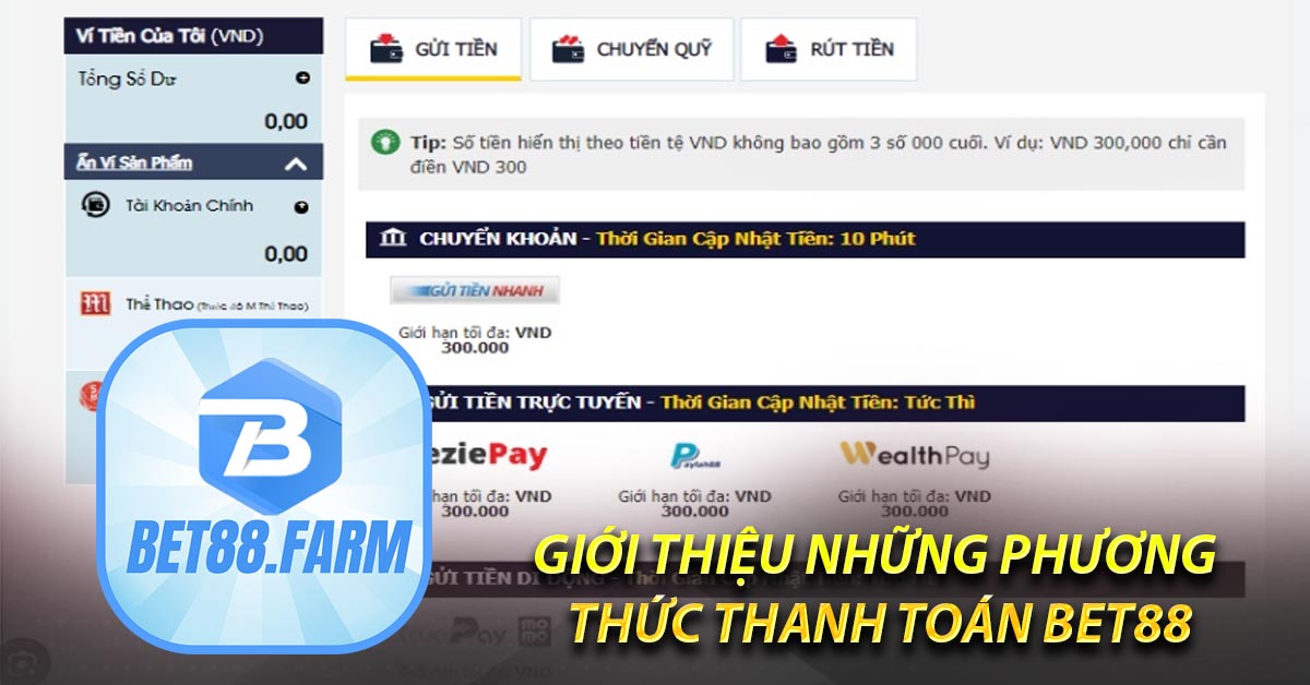 Hướng dẫn nạp tiền bet88 bằng tất cả các cách từ A-Z - bet88.farm - vosija