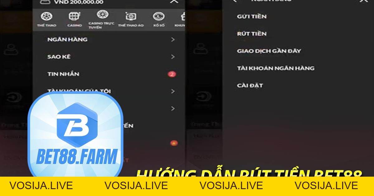 Rút tiền Bet88 Nhanh Chóng Và Tiện Lợi Nhất Hiện Nay - bet88.farm - vosija