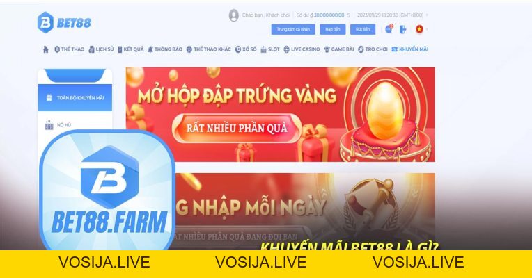 Khuyến Mãi - bet88.farm - vosija