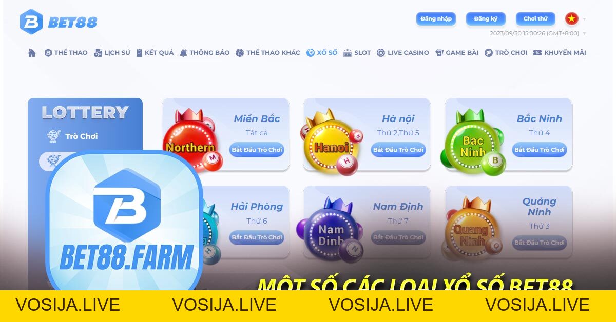 Xổ Số BET88 – Tiêu Chuẩn Xổ Số Hiện Đại - bet88.farm - vosija