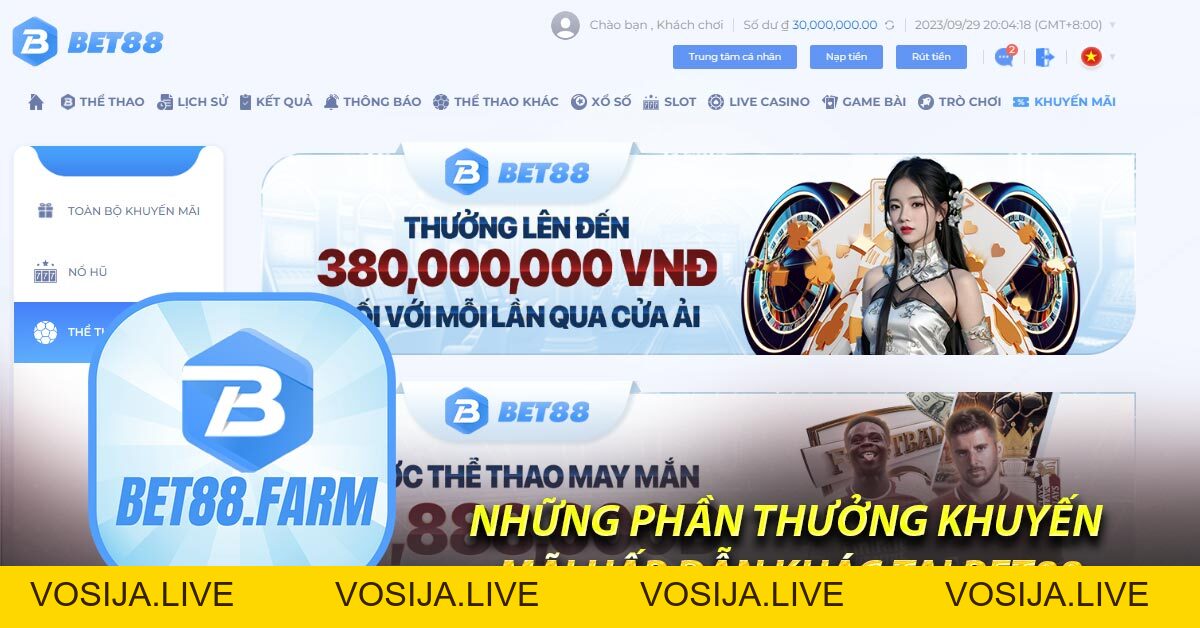 Khuyến Mãi nhà cái Bet88 – Những Chương Trình Ưu Đãi Của Nhà Cái - bet88.farm - vosija