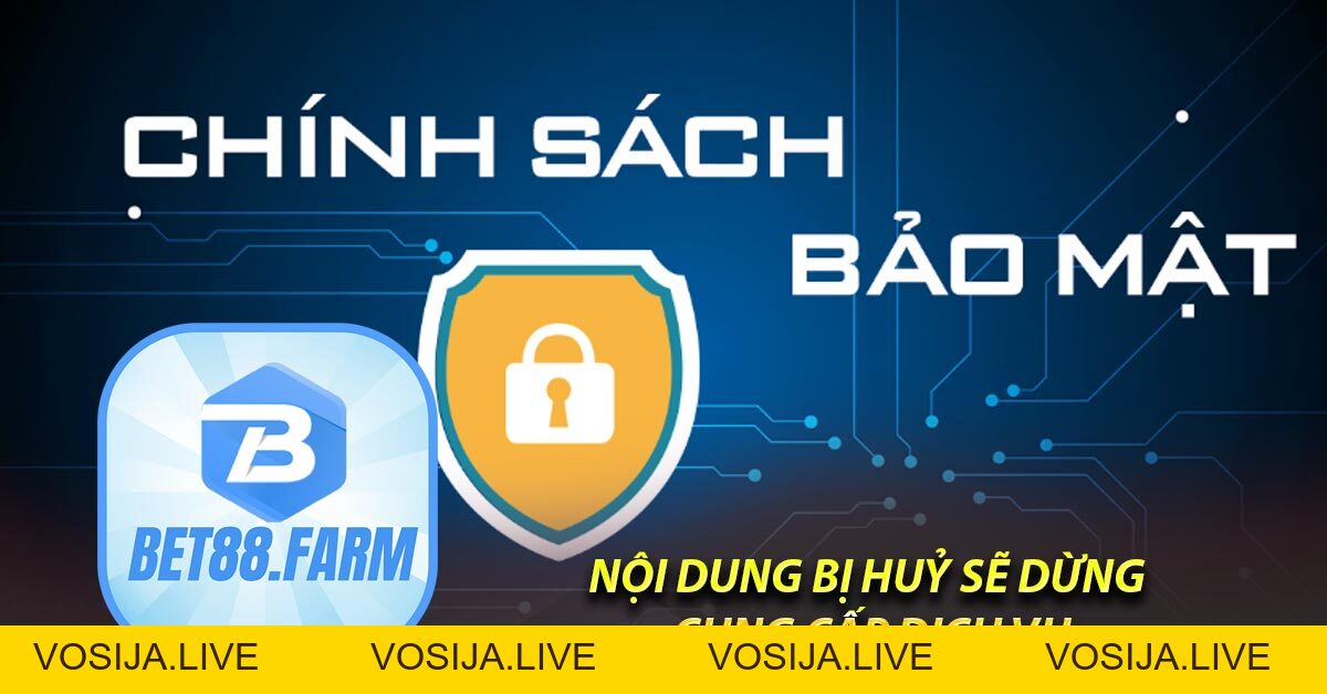 Chính sách bảo mật - bet88.farm - vosija
