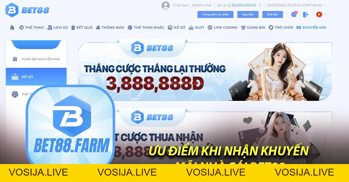 Khuyến Mãi nhà cái Bet88 – Những Chương Trình Ưu Đãi Của Nhà Cái - bet88.farm - vosija