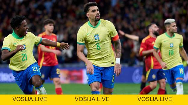 Tây Ban Nha 3-3 Brazil: Quả phạt đền muộn của Lucas Paqueta mang lại kết quả hòa cho Nam Mỹ - bet88.farm - vosija
